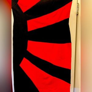 Black/Red Tube mini dress